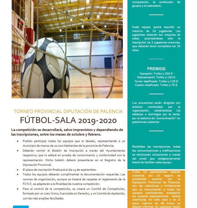 Torneo Diputación Provincial de Palencia de Fútbol Sala 2019/2020