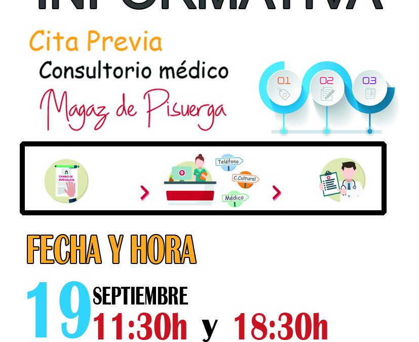 Charla informativa sobre la cita previo del consultorio médico