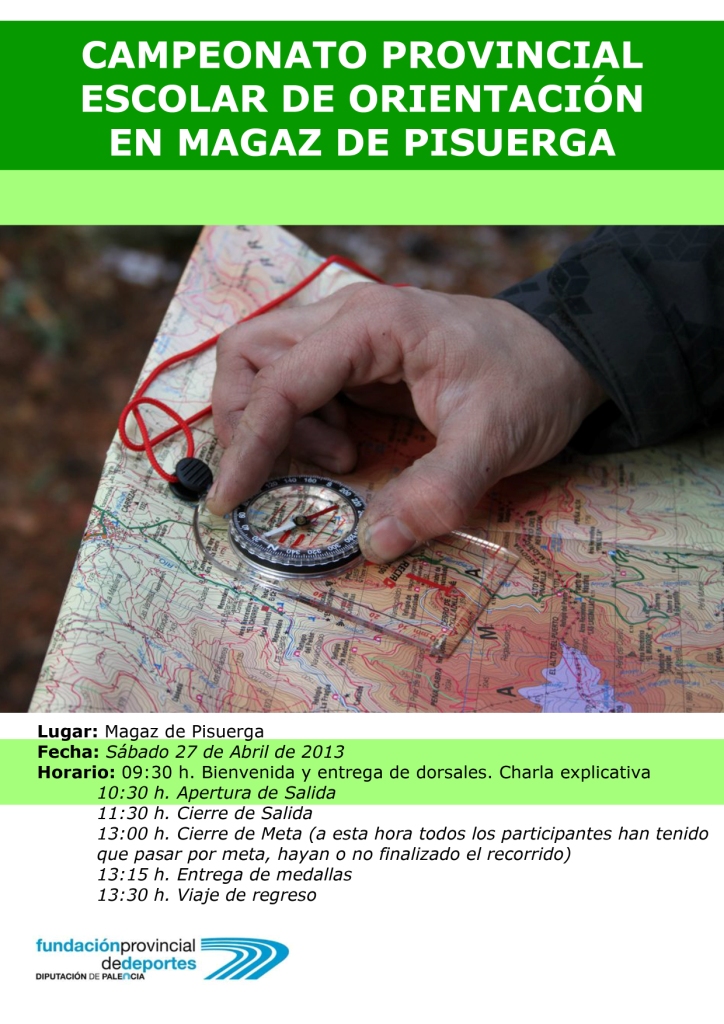Campeonato provincial escolar de orientación en Magaz de Pisuerga