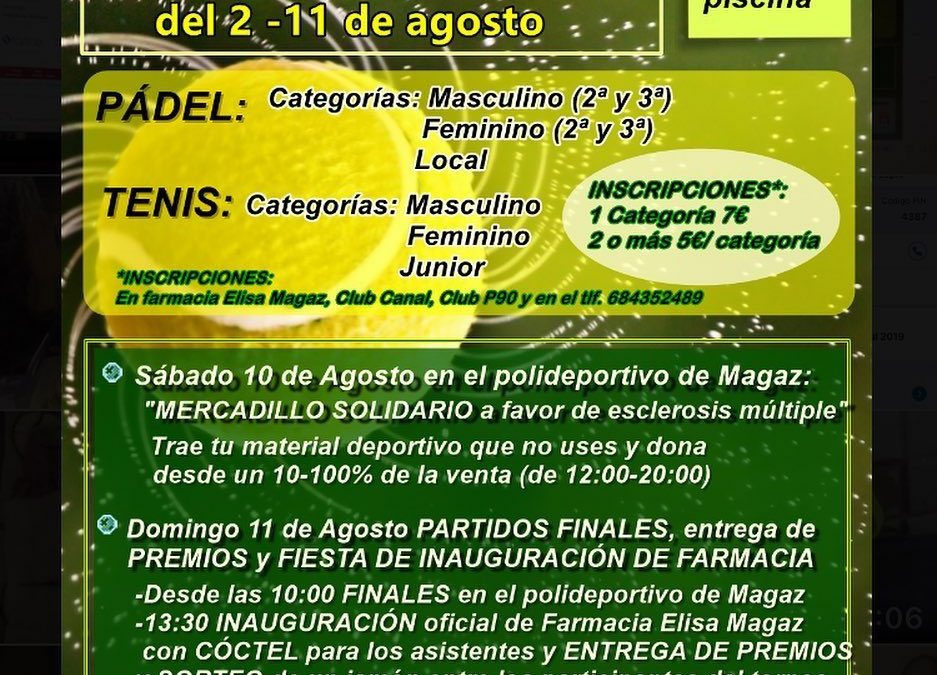 II Torneo de tenis y pádel 2019