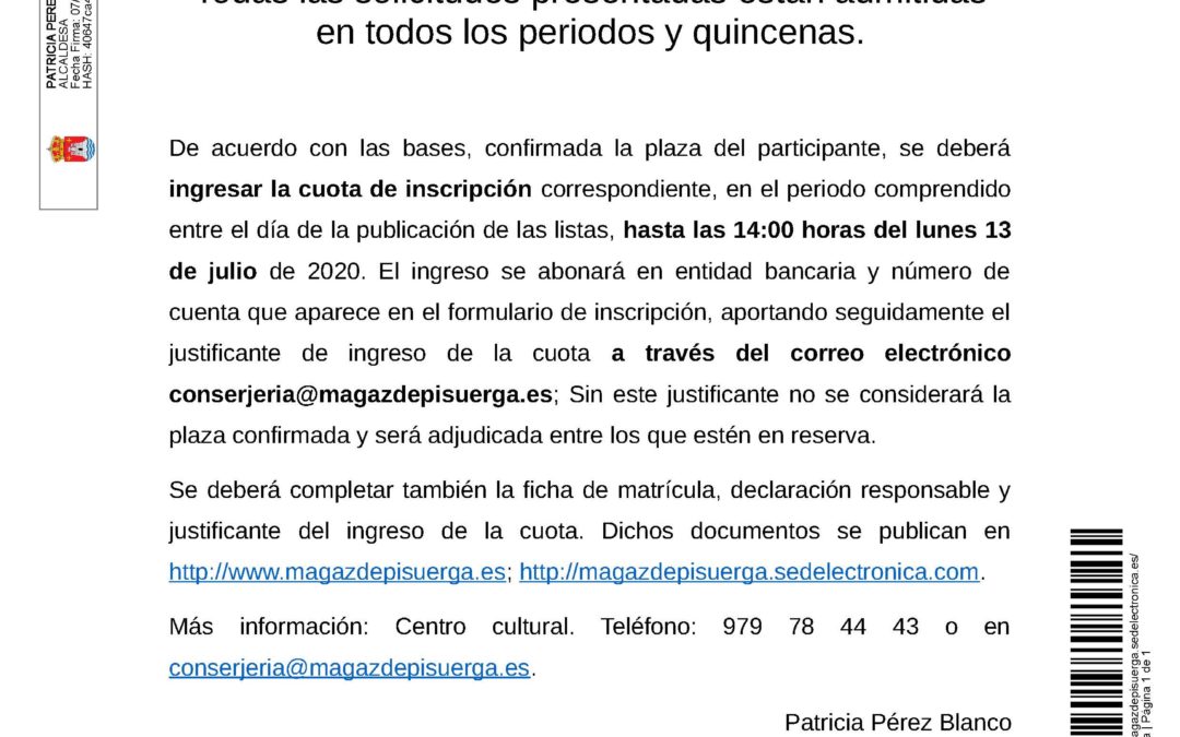 Concilia Magaz 2020 – Listado solicitudes admitidas